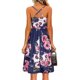 thumbnail image 3 of VISgogo Vestido sin mangas de verano para mujer, estampado de flores/leopardo para adultos, cuello en V, correa de espagueti cruzada, una pieza con bolsillos VISgogo  moda, 3 of 6
