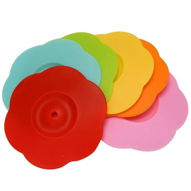 Silicone Glass Cup Covers,6Pcs Silicone Cup Lids Reusable Anti-Dust Cup Covers Cute Coffee Tea Mug Cover for Drinks