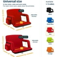 thumbnail image 4 of Alpcour Reclining Stadium Seat - Waterproof Foldable Camping Chair with Extra Thick Padding and Wide Back Support - Red, 4 of 10