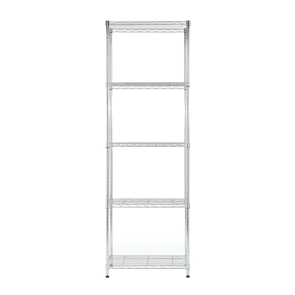 5 tier chrome shelving 15.7x23.6x71.4in