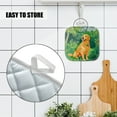 thumbnail image 4 of 4 Pack Pot Holders,Kitchen Essential, Potholder Set,Golden Retriever In A Lush Green Oasis, 4 of 6