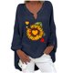 thumbnail image 1 of Camisas Para Mujer Camisetas de Gran Tamaño Manga Larga Estampado de Moda Camiseta Suelta Blusa Cuello en V Tops Casuales Odeerbi  ODB133877, 1 of 5