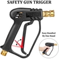 thumbnail image 3 of 4000 PSI Pressure Washer Gun with 5 Interchangeable Spray Nozzles, Jet Wash Gun with 1/4" Quick Connector, 3 of 5