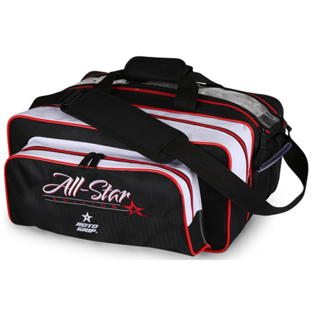 Roto Grip 2 Ball CarryAll Bowling Bag All Star Edition Black/White/Red