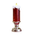 thumbnail image 1 of Flmtop 1 Set Candle Light Swirling Glitter Plug And Play Waterproof Flameless Christmas LED Night Light for Party, 1 of 11