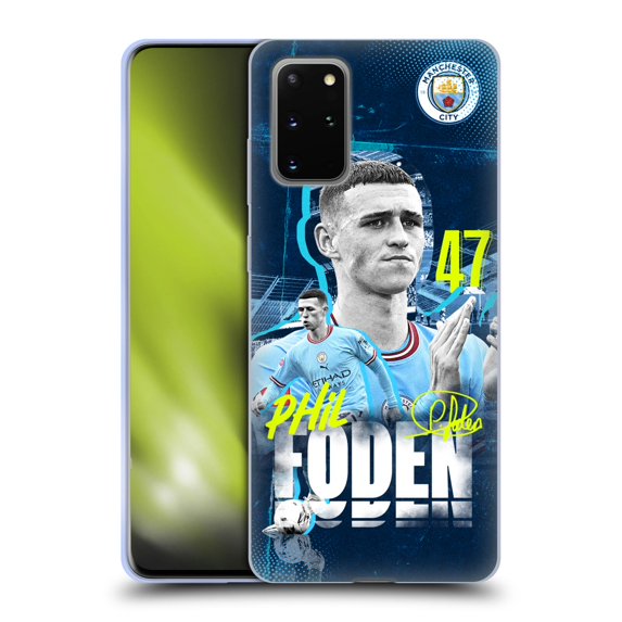 Head Case Designs Officially Licensed Manchester City Man City FC 2022/23 First Team Phil Foden Soft Gel Case Compatible with Samsung Galaxy S20+ / S20+ 5G