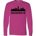 thumbnail image 3 of Inktastic Indianapolis Indiana City Skyline Long Sleeve T-Shirt, 3 of 5