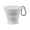 Gray, variant on AOOOWER Portable Silicone Foldable Cup with Carabiner Heat Resistant Collapsible Cups