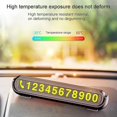 thumbnail image 3 of Temporary Parking Card Number Plate, Car Temporary Parking Card Phone Number Plate Luminous, Black, 1 Pack, 3 of 4