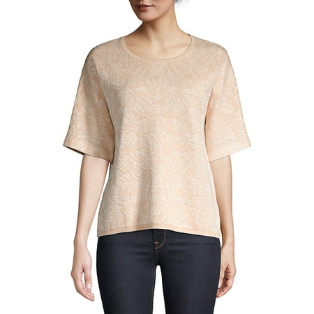 Calvin Klein Ribbed Cotton Top - Textured Cotton Blend Top