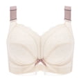 thumbnail image 1 of Ropa interior de verano de pecho grande y pequeño para mujer, sujetador fino sin aro de acero de talla grande, sujetador retráctil de copa completa, 1 of 6