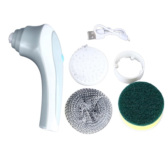 BIMZUC Cordless Electric Spin Scrubber – 3 Interchangeable Brush Heads for Bathroom, Kitchen, Car & Floor Cleaning