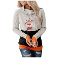 thumbnail image 2 of Pntutb, sudaderas con capucha con gráficos navideños para mujer, jersey con cuello de capucha, sudaderas con capucha de manga larga, jerséis casuales divertidos y bonitos de calabaza, tops Pntutb Pntutb-6918, 2 of 6