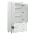 thumbnail image 4 of Resenkos Storage Cabinet,Kitchen,Pantry Cabinet,Tall Storage Cabinet with Three Drawers for Bathroom/Office, White, 4 of 13