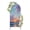 Pink, Orange, Blue, Yellow, variant on Summer Ocean Arch Backdrop Cover 4FT, Watercolor Waves Sunset Sky Oil Painting Art Spandex Fitted Stretchy Arch Stand Covers, Round Top Chiara Backdrop Cover for Wedding Party Birthday Baby Shower