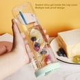 thumbnail image 4 of Botella de agua con infusor de frutas con pajita, botella de agua deportiva transparente portátil de gran capacidad para Fitness, gimnasio, actividades al aire libre, 4 of 9