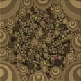 thumbnail image 1 of Ahgly Company Machine Washable Indoor Square Transitional Light Brown Area Rugs, 7' Square, 1 of 7