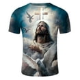 thumbnail image 1 of YDLCAFD Chemise à Manches Courtes Imprimée 3D Numérique de Mode de Pâques pour Hommes, 1 of 4