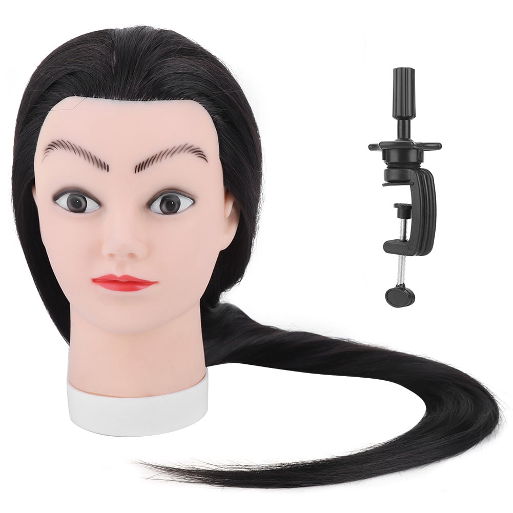 Mgaxyff Hairdressing Training Mannequin Head,Wig Head with Hair