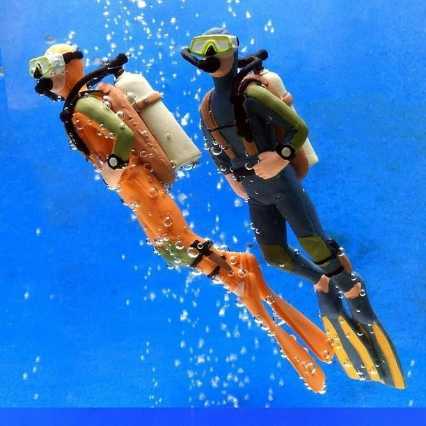 Diver aquarium ornament discount