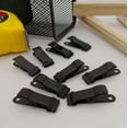 thumbnail image 4 of LQQBOX 6 Pcs Mini Alligator Clips Metal Spring Clamps Black Alligator Clamps 0.5 Inch Wide Crocodile Spring Clips for Crafts Work, Smooth Jaw, 0.31 inch Capacity, 4 of 7