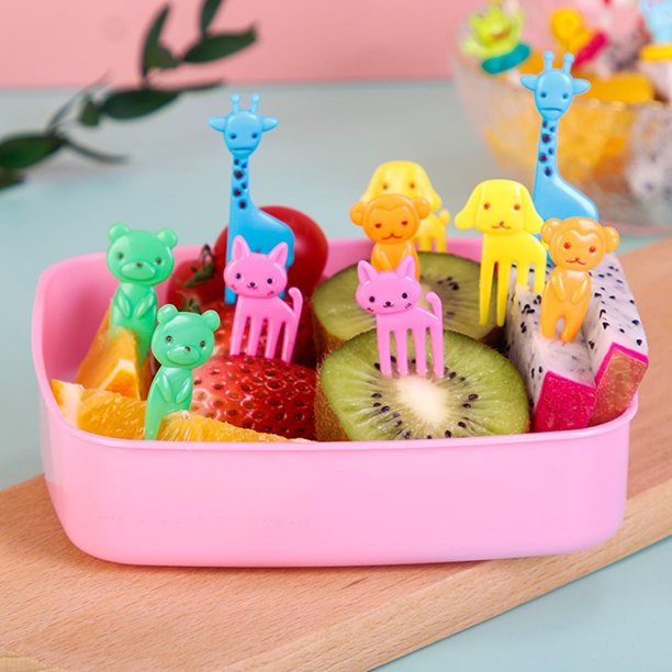 36 Pcs Animal Food Picks for Kids, Fruit Forks Toothpicks Lunch Bento ...