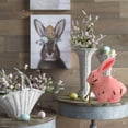 thumbnail image 3 of Centro de mesa decorativo estilo vintage con forma de conejito de Pascua de 5 pulgadas Rosa, 3 of 9