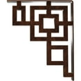 thumbnail image 4 of Ekena Millwork 2"W x 12"D x 15"H Eris Wrought Iron Bracket, (Triple center brace), Antiqued Copper, 4 of 7