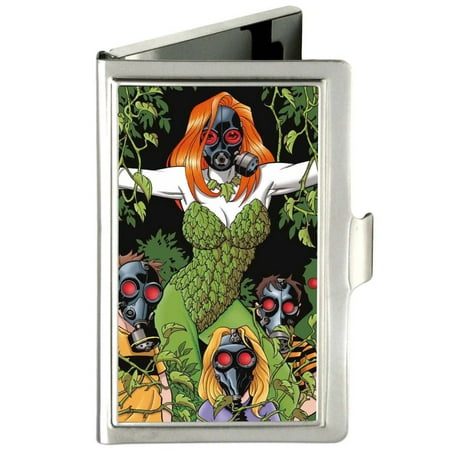 dc comics comic book heroes ivy's gas mask business card holder