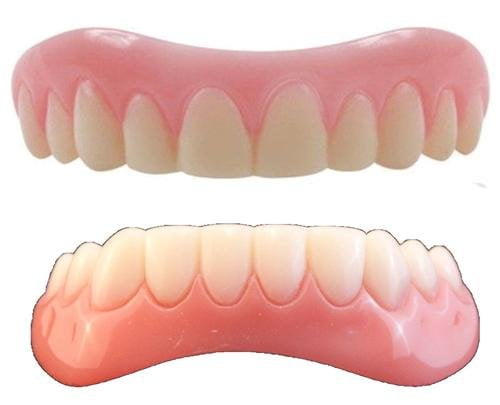 LARGE SIZE VENEERS INSTANT SMILE BEAUTIFUL TEETH 2 PKG BEADS dentures  MAKEOVER 