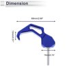 thumbnail image 4 of Gancho colgante para motocicleta, forma de dedo, soporte para casco de motocicleta, bolsa de equipaje para scooters y bicicletas, azul y negro, longitud de 68mm, 4 of 7