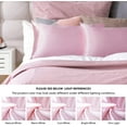 thumbnail image 4 of Satin Pillowcase for Hair and Skin, 2-Pack - Queen Size (20x30 inches) Pillow Cases - Satin Pillow Covers with Envelope Closure, Pink, 4 of 8