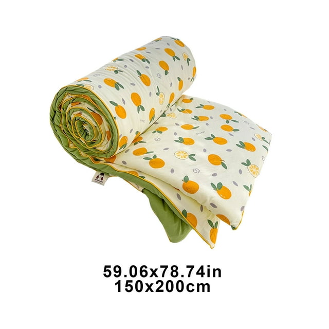 Washable Yarn Summer Quilt 79x59in Cooling Lightweight Cover Breathable Conditioning Cover All Season Temperature Regulation