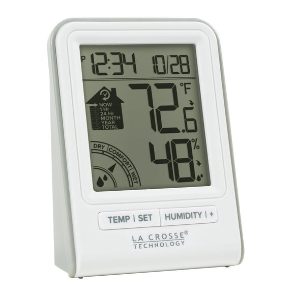 La Crosse Technology White Indoor Climate Data Logger Weather Station, 302-1409BW-W-Int