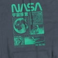 thumbnail image 2 of NASA Mono Collage Unisex Adult Pull-Over Heather Hoodie, Navy Heather, Medium, 2 of 3
