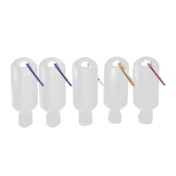 MEIBUTYUP 6-Pack Travel Size Refillable Lotion Bottles in Assorted Colors for Outdoor, Travel, and Everyday Use