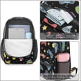 thumbnail image 4 of Game Controller Black Pattern 17" School Backpacks for Teens,Waterproof Oxford Fabric,S-Shape Padded Straps for School,Travel,Hiking,Camping, 4 of 6