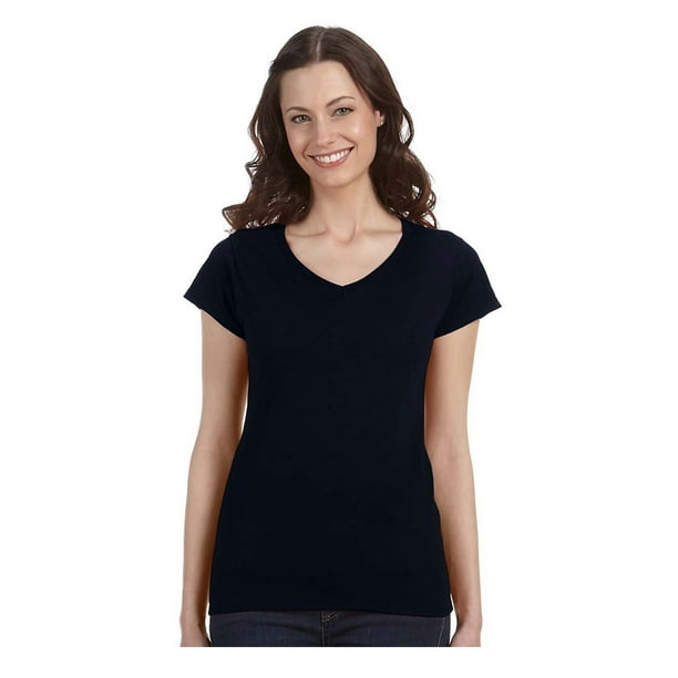 Download Gildan - Gildan Women's Softstyle Preshrunk Heather V-Neck T-Shirt, Style G64V00L - Walmart.com ...
