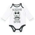 thumbnail image 2 of Disney Nightmare Before Christmas Jack Skellington Sally Zero Bodysuit Pants and Hat 3 Piece Outfit Set Newborn to Infant, 2 of 5