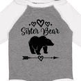 thumbnail image 4 of Inktastic Sister Bear Native Arrow Girls Long Sleeve Baby Bodysuit, 4 of 5