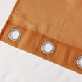 thumbnail image 3 of Dainty Home Malibu Textured Semi-Sheer Grommet Top Curtain Panel Pair, 108" x 84" In Spice, 3 of 10