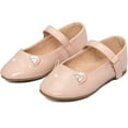 thumbnail image 3 of Kushyshoo Girl's Nude Cat Flats Soft Mary Jane Dress Party Shoes Non-Slip 1M, 3 of 8