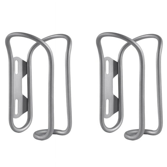 2X Bicycle Kettle Rack Titanium Alloy Hollow Riding Water Bottle Cage Holder with Screws Style B,2 x bicycle bottle cage,Silver