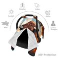 thumbnail image 3 of Car Seat Cover Baby - Oil Painting Style Iceberg Yak Breathable Infant Car Seat Cover for Baby Carseat, Lightweight Comfort Baby Essentials Must Haves Newborn Stuff for Girl Boy, 3 of 7