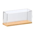 thumbnail image 2 of Luzkey Countertop Action Figures Display Box Showcase Organizer Multifunctional Dustproof Wood Bottom for Small Ornaments Accessory 30x10x13.5cm, 2 of 8