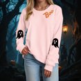 thumbnail image 2 of Godom Halloween Womens Oversized Sweatshirts Ghost Graphic Crewneck Pullover Long Sleeve Hoodies Tops Fall Fashion Outfits 2025 Clothes, 2 of 5