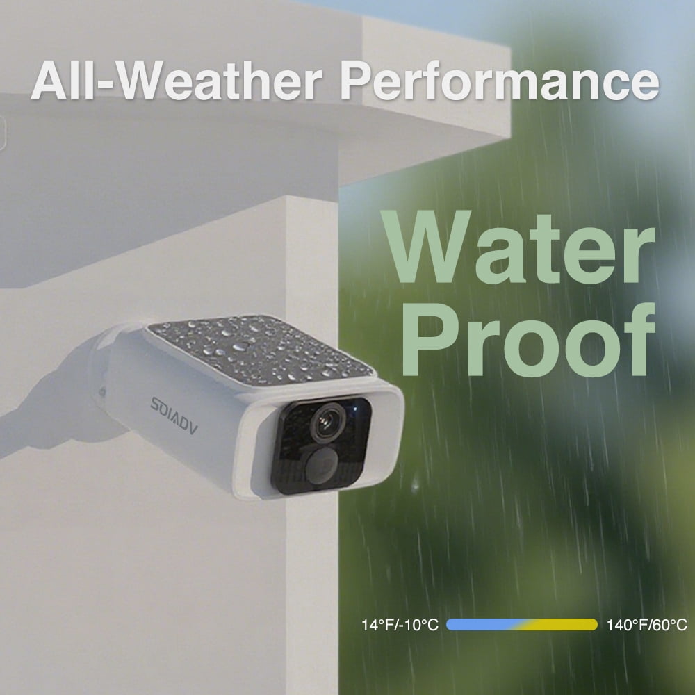 WiFi6 2.4G/5G Wireless Solar Battery Security Camera System 4PACK 4MP,Waterproof PIR Detection, Home Surveillance Camera with Color Night Vision 2-Way Audio