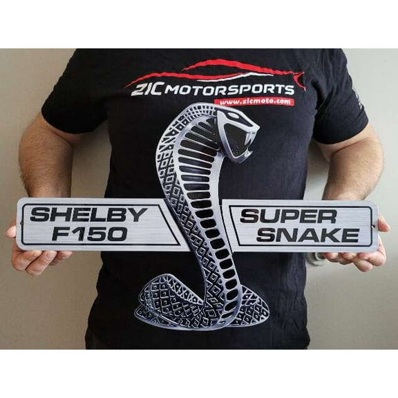 Shelby F150 Super Snake Badge Steel Sign