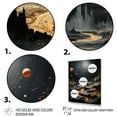 thumbnail image 3 of Designart "Galactic Wonder Unusual Celestial Body" Asteroids Floater Framed Wall Decor, 3 of 7
