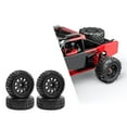 thumbnail image 6 of Kuntesetty 4 Pieces 1/18 RC Car Wheels and Tires Accessory Portable, High Performance, Easy Black, 6 of 8